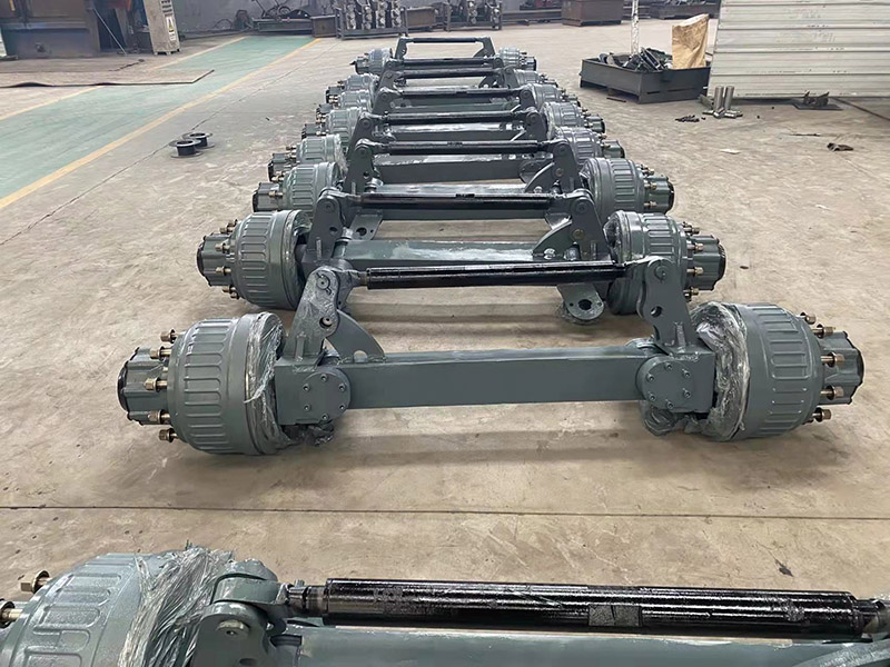 Remorque à essieu hydraulique Hydraulic Axle Trailer