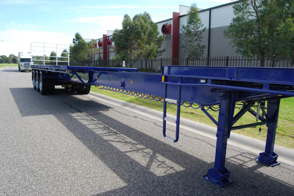remorque plateau extensible extendable flatbed trailer